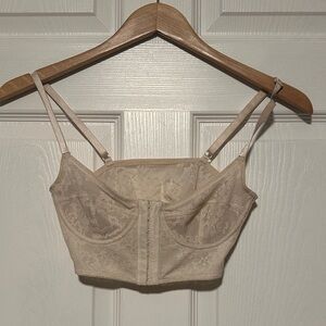 Free People Lace Bustier in Cream